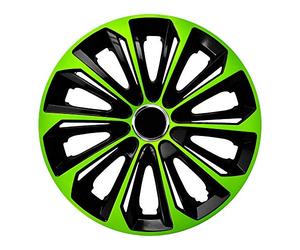 Wheel trim 15 inch Black Extra Strong Green/Set of 4