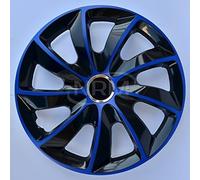 Wheel trim caps Stig extra blue/black, 14 inches, set of 4