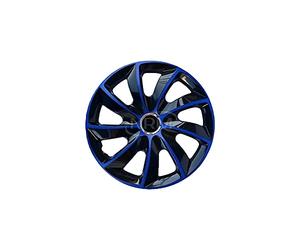 Wheel trim caps Stig extra blue/black, 15 inches, set of 4