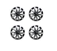 Wheel Trim For Tesla For Model 3 18 Inch 2018-2023 4PCS HubCap Car Replacement Performance Wheel Cover Cap Automobile Full Rim Cover Kits Part(Sliver Black)
