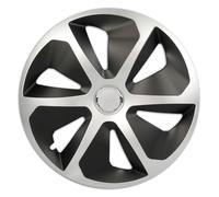 Wheel trim set Rocco, set of 4, 35.56 cm (14 inches), silver black