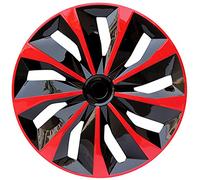 wheel trims， 13Inch Rims Hub Caps 4pcs Replacement Steering Wheel Rim Protector(Red)