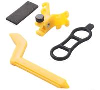 Wheel Truing Stand for Rim Alignment and Spoke Tension Adjustment - Portable For Bike Wheel Truer with Percentage Indicator, ABS Construction, 145g(BT110B 黄色)