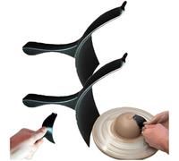 Wheel type clay centering aid for pottery wheels, assists in quick and stable clay centering to enhance throwing efficiency and reduce errors during pottery creation