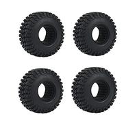 Wheel Tyre Front & Rear Rubber Rock Tires with 3-D Thread | Rubber Rock Tires with 3-D Thread for 1 / 24 Remote Control Car, 4PCS Off-road Car Tyre, SCX24 90081