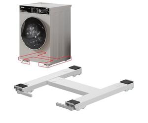 Wheel Wash Slim - Universal Anti-Vibration Base with Wheels for Washing Machine and Dryer - Adjustable Stand with Ergonomic Brakes, 90kg Load Capacity