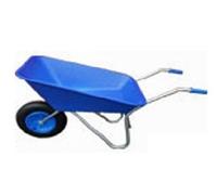 WHEELBARROW 85 LITRE BLUE PLASTIC PAN MADE IN UK