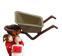 Wheelbarrow Decoration - Miniature Tools | Landscape Farm Model | Small Toy Wheelbarrow for Garden Decoration, Display