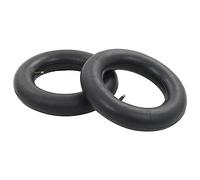 Wheelbarrow Hoses, Pack of 2, Rubber Replacement Part for Wheelbarrow 3.50-8 16x4 4.00-8 400x100 with Metal Valve for Transport Trolley Garden Trolley Repair and Replacement