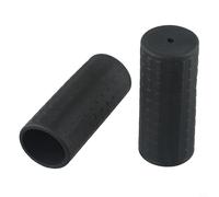 Wheelbarrow Replacement Handles 2 Pack, Rubber Handle Covers for Hand Trucks and Drum Carts, 122 x 42mm Round Tube Grip, Black Non-Slip Anti-Skid Design for