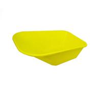 WHEELBARROW REPLACEMENT PLASTIC BODY 110 LITRE NO HOLES MADE IN UK (Yellow)