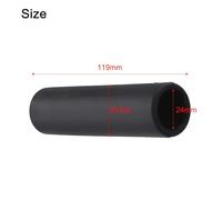 Wheelbarrow Rubber Handles 2 Pack, 30mm Inner Diameter Round Tube Replacement for Garden Cart Hand Truck, Non-Slip Groove Design with Shock Absorption, Black Plastic Anti-Skid Grip Covers