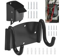 Wheelbarrow Storage Bracket - 90 lbs Capacity, Heavy Duty Storage Hook for Most Wheelbarrows Designs, Comes with a Spring Loaded Lift Latch Safety Catch Feature