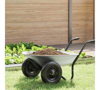 vidaXL Wheelbarrow Tray Replacement Silver 90 x 63 x 28 cm Steel