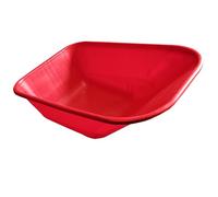 Wheelbarrow Tray Replacement Wheelbarrow Body Pan - 110L Capacity - Undrilled - Universal Fit - Barrow Body (Red)