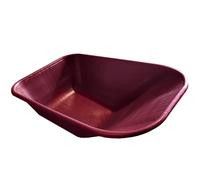 Wheelbarrow Tray Replacement Wheelbarrow Body Pan - 110L Capacity - Undrilled - Universal Fit - Barrow Body (Burgundy)