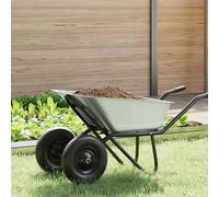Wheelbarrow Tray Silver 88x60x32cm Steel Replacement Heavy-Duty Outdoor Strong