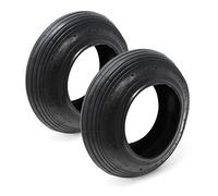 Wheelbarrow Tyre Set 2x Wheels 3.50-8 Pneumatic Tyres