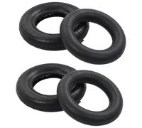 Wheelbarrow Tyres Black 3.50-8 4PR Rubber 36cm OD 8cm W 2pcs+2 Tubes Load 120kg