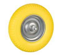Wheelbarrow wheel 39 cm Wheelbarrow Tyre Solid Rubber Wheel Garden Trolley Wheel