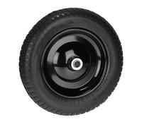 Relaxdays Wheelbarrow Wheel 3.00-8, Rubber Tyre with Steel Rim, Puncture-Proof, up to 80 kg, Replacement, Black