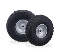 Wheelbarrow wheel Solid Rubber Cart Wheels Heavy-Duty PU Tyres 150 kg