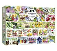 Wheelbarrows & Wellies | 1000 Piece Jigsaw Puzzle | Val Goldfinch | Nostalgic Garden Puzzle | Sustainable Puzzle for Adults | Premium 100% Recycled Board | Great Gift for Adults | Gibsons Games