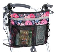 Wheelchair Accessories Backpack to Hang on Back Walker Storage Bag with Multiple Pockets for Seniors Adults