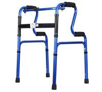 Wheelchair, Aluminum Rollator Lightweight Foldable for Elderly Non-Slip Walking Stick with Hospital It's so Kind of You Safehappy, Brown (Blue)