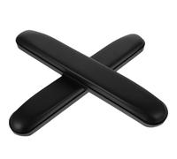 Wheelchair Armrest Cushion Replacement 2pcs ABS Support Pad Black | 22.5cm Opening, 10cm Spacing, M5 Screw Fit, Easy Assembly without Screws