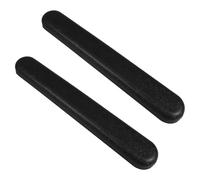 Wheelchair Armrest Pad 2pcs Abs Black Replacement Parts | Hole Distance 22.5cm, Easy to Clean Surface, Assist Holding on Manual Chair Use