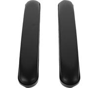 Wheelchair Armrest Pads 2pcs ABS Sponge Replacement Black | Anti-slip Underside, Easy Assembly, Elbow Comfort, without Screws, 22.5cm Hole Diameter
