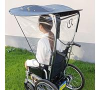 Wheelchair Awning with Adjustable Holder, UV Protection for Outdoor Use
