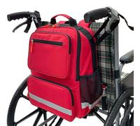 Wheelchair Backpack, Wheelchair Bag for Back of Chair, Mobility Scooter Wheelchair Storage Bag, Universal Accessories Bag with Reflective Strip for Medicine Storage A