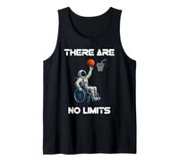 Wheelchair Basketball Astronaut There are No Limits Tank Top