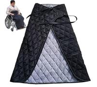 Wheelchair Blanket, 46 Inch Waterproof Windproof Fleece Lining Lap Blanket with Paste Tapes, Comfortable Warm Wheelchair Cover for The Elderly Disabled Seniors,Lap Blankets for Elderly