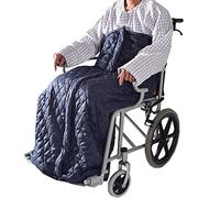 Wheelchair Blanket Fleece Lined Zipper Wheelchair Blanket for Elderly Multicolor(Grey)