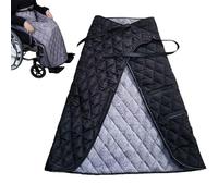 Wheelchair Blanket for Lower Body，Wheelchair Cover Long Adult Size Wheelchair Cosy Cover Wheelchair Rain Cover Adult Warm Wheelchair Lap Blankets(Black)