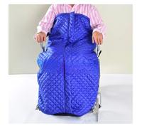 Wheelchair Blanket Thicken Wheelchair Half Pack Thermal Blanket Waterproof Windproof Cold Proof Elderly Patient Leg Guard Warm Health Care Supplies(Blue)