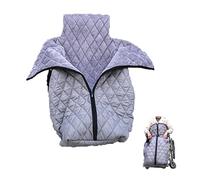 Wheelchair Blanket Wheelchair Blanket for Adults with Zipper Back Panel Multicolor(Grey)