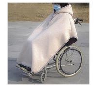Wheelchair Blanket, Windproof Cape Poncho with Hood, Plush Wheelchair Cape with Hood, for Leg and Whole Body Warmth, Ideal Winter Warm Cover