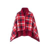 Wheelchair Blanket, Winter Warm Cover, Wheelchair Cloak Windproof Wheelchair Cape Poncho with Hood, for Leg and Whole Body Warmth of Elde,Wheelchair Accessory(Red,100 * 140cm)