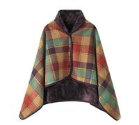Wheelchair Blanket, Winter Warm Cover, Wheelchair Cloak Windproof Wheelchair Cape Poncho with Hood, for Leg and Whole Body Warmth of Elde,Wheelchair Accessory(Green,100 * 140cm)