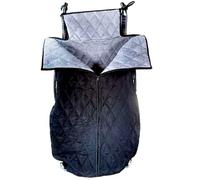 Wheelchair Blanket with Zipper Windproof Warm Fleece-Lined Lap Blankets for Elderly Leg and Foot