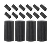 Wheelchair Brake Handle Covers Plastic Caps for 5/8 Inch Lever Ends | Ergonomic Padded Grip, Black Replacement Protectors, Quieter Operation, Suitable for Wheelchairs and Walkers, Caregiver