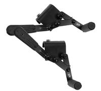 Wheelchair Brake Levers Long Handle 1 Pair Metal Side Mount | Black Finish, Smooth Burr Free Surface, Comfortable to Hold Control, for Rear Wheel Replacement and Urgent Braking