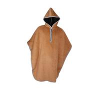 Wheelchair Cape for Elder Packable Universal Shawl with Hood Winter Poncho Lined Half Cover Blanket for Wheelchair Users(Yellow)