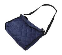 Wheelchair Carry Bag with Single Shoulder Strap, Multiple Pockets | Polyester and Plastic Build, Rear Hanging Attachment, Navy Finish, for Walkers and Umbrellas