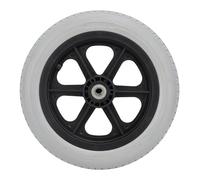 Wheelchair Caster 12in Solid PU Wheel Non Slip Manual Wheelchair Replacement Parts Gray Durable Rustproof Wheel for Mobility Devices Wheelchairs Walkers