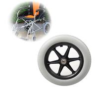 Wheelchair Caster 16in Caster Wheel for Wheelchair,Manual Wheelchairs Replacement Rear Wheel,Anti-Slip Polyurethane Tire,Solid Wheelchair Rear Wheels Puncture Proof(X1)